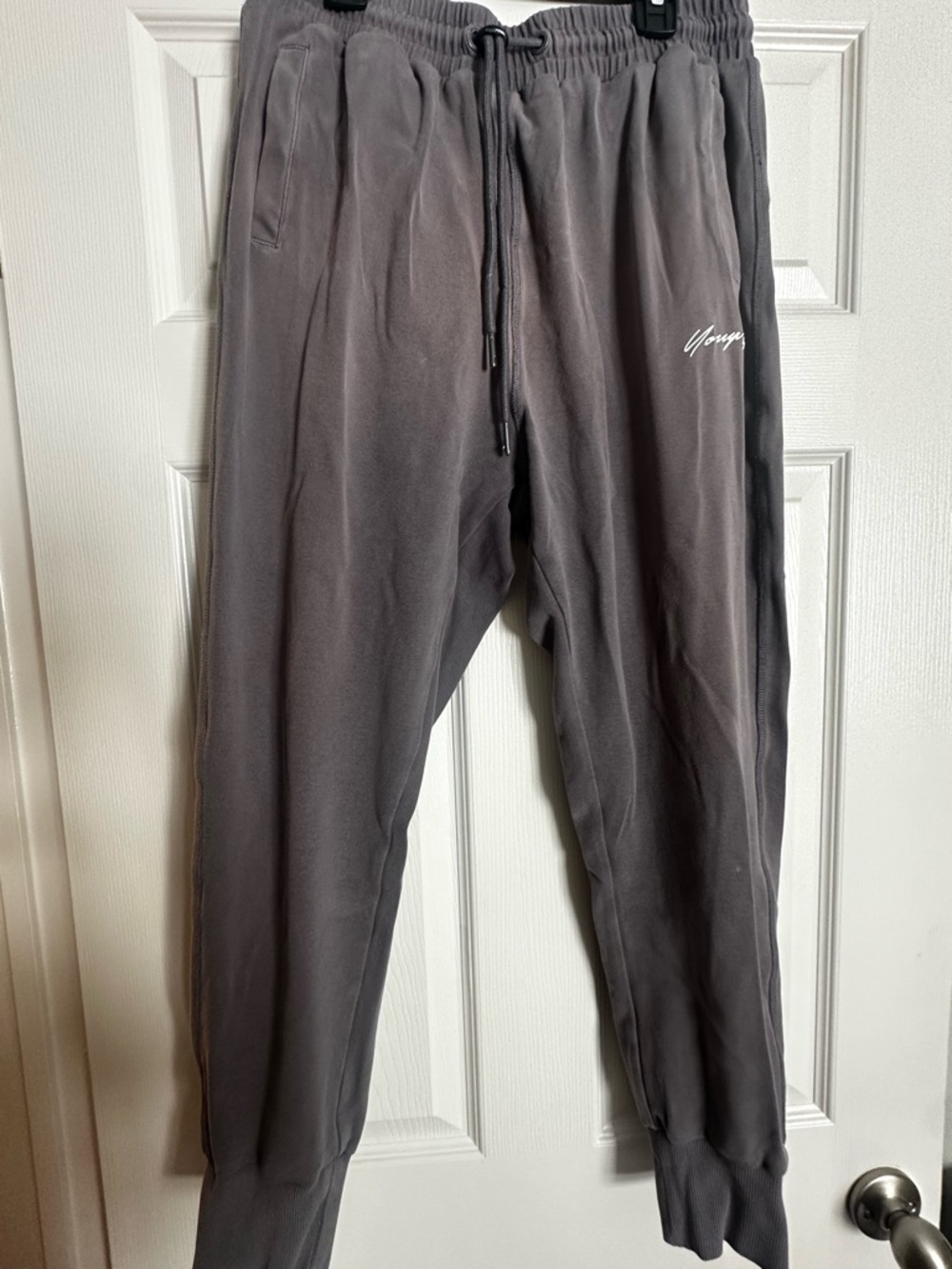 YoungLA Charcoal Gray Men's Jogger Sweatpants